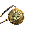 Reiki Yellow Tiger Eye Chakra Healing Energy Pendant