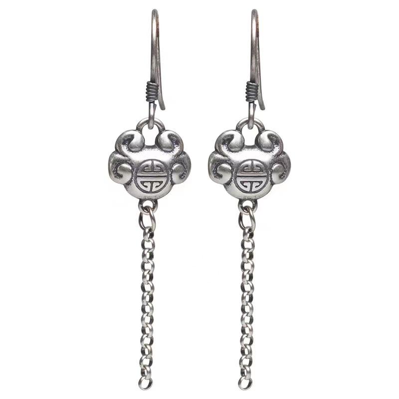 Ruyi Earrings-925 Silver Tassel