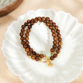 Gentle Wishes-Silver Ruyi Sandalwood Double-Wrap Bracelet
