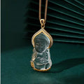 Shakyamuni Buddha White Crystal Necklace