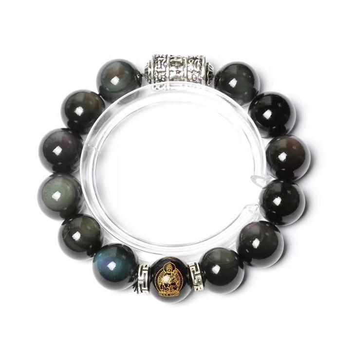 Six True Words Mantra Bracelet-Buddha Silver Bar
