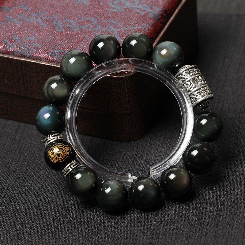 Six True Words Mantra Bracelet-Buddha Silver Bar
