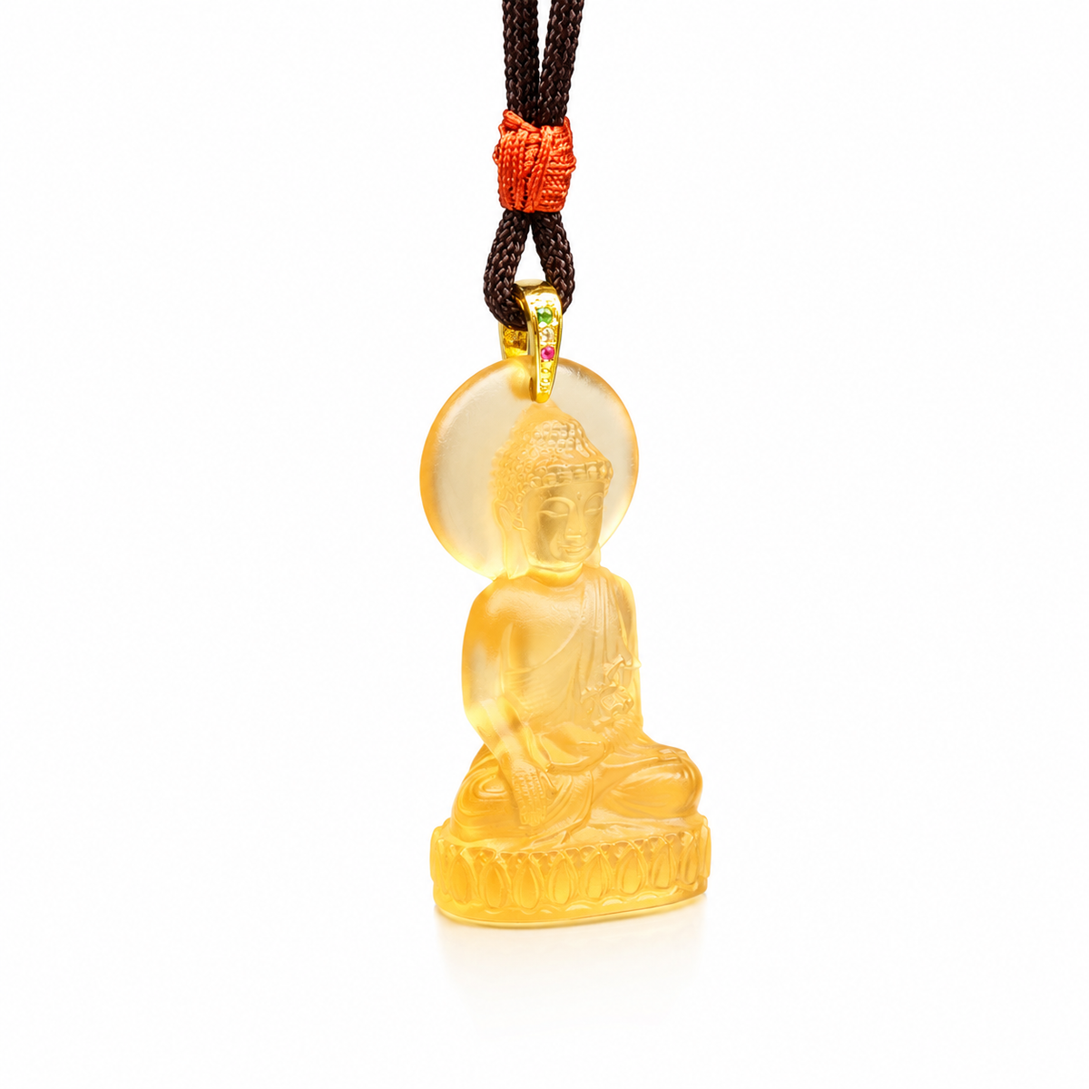 Liuli Shakyamuni Buddha Pendant¨CSpiritual Protection