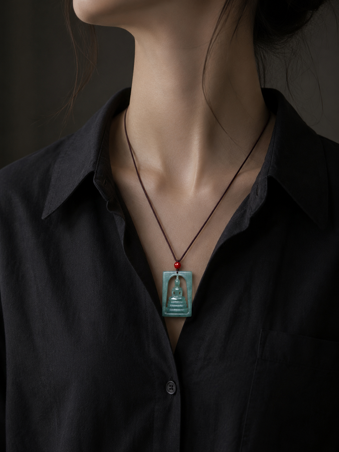 Phra Somdej Thai Jade Amulet-The Formless Sanctuary
