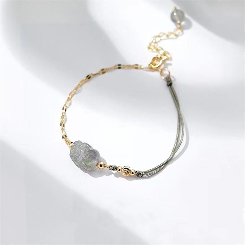 Strawberry Quartz Pixiu Energy Bracelet