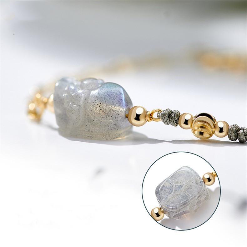 Strawberry Quartz Pixiu Energy Bracelet