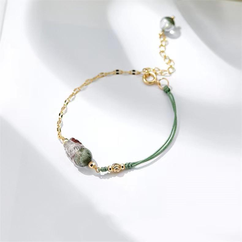 Strawberry Quartz Pixiu Energy Bracelet