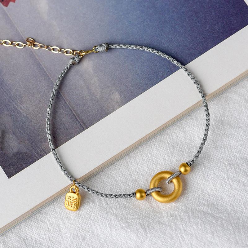 String Bracelet-Fu Charm