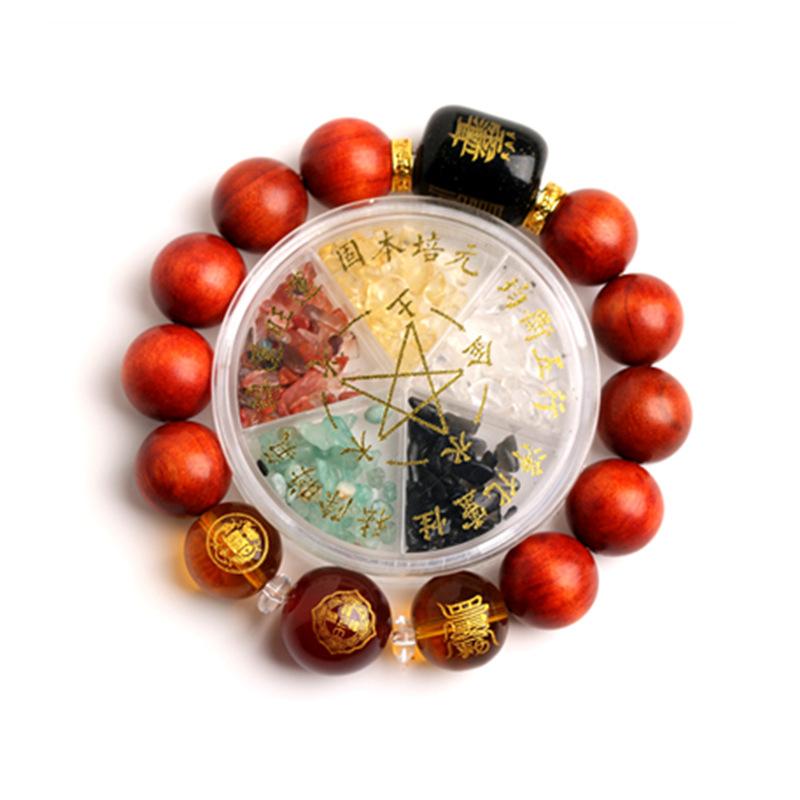 Tai Sui Raja Kayu Wood Beads Protection Bracelet