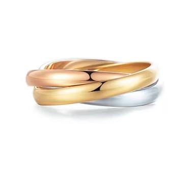 Tibetan Buddhist Six True Words Mantra Triple Interlocked Silver Ring