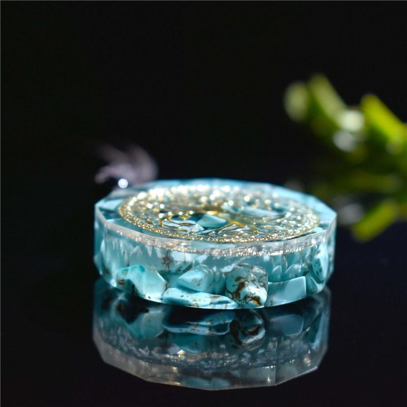 Tree Of Life Orgonite Chakra Energy Pendant Necklace