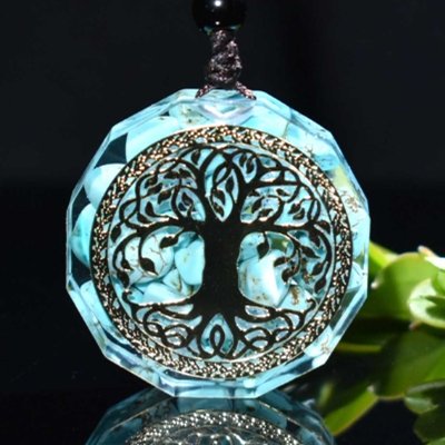 Tree Of Life Orgonite Chakra Energy Pendant Necklace