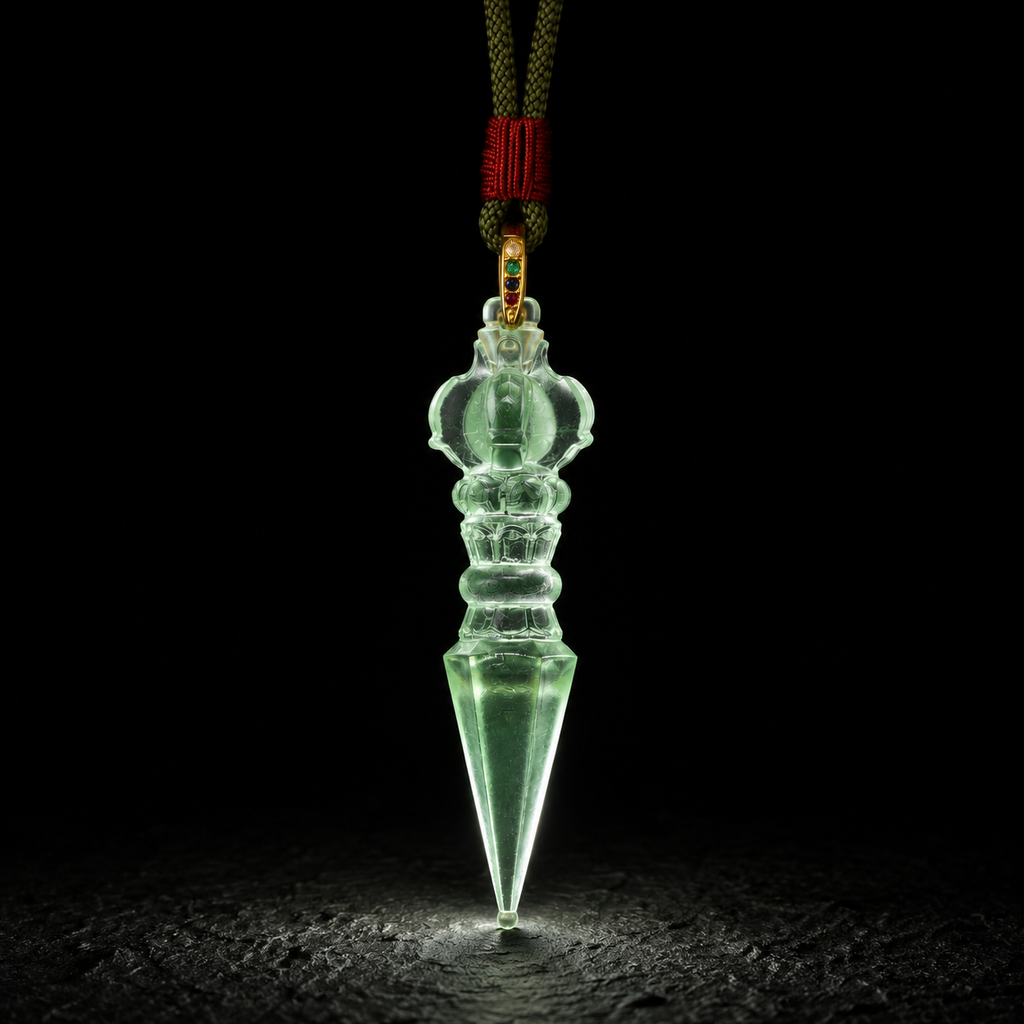 Vajra Phurba Liuli Pendant – Protection. Clarity & Spiritual Strength