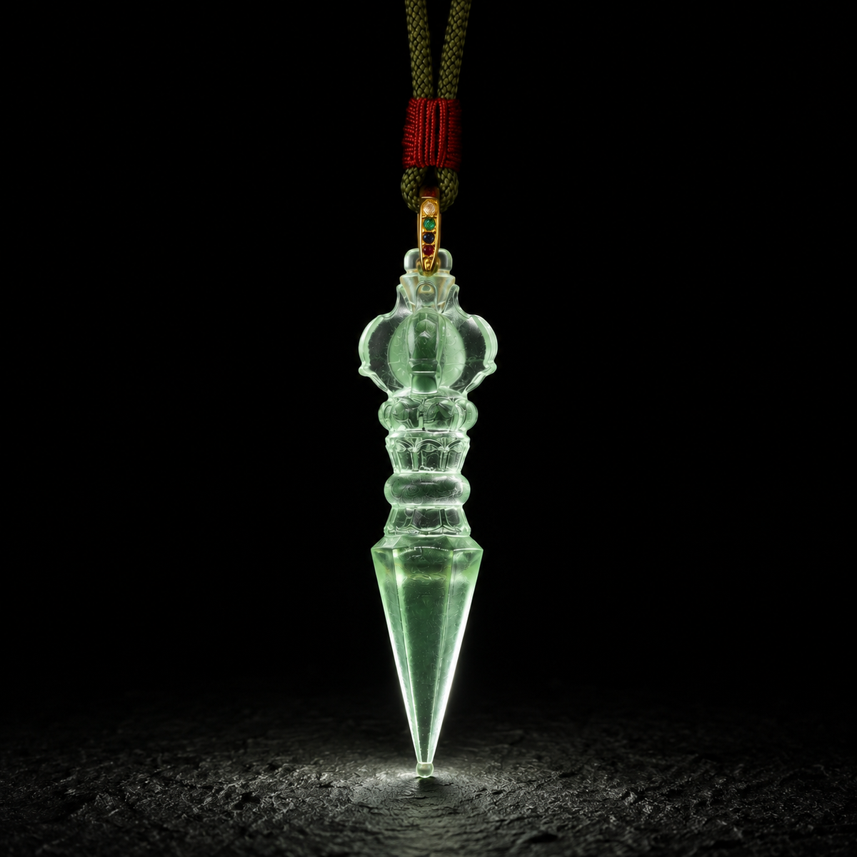 Vajra Phurba Liuli Pendant – Protection. Clarity & Spiritual Strength