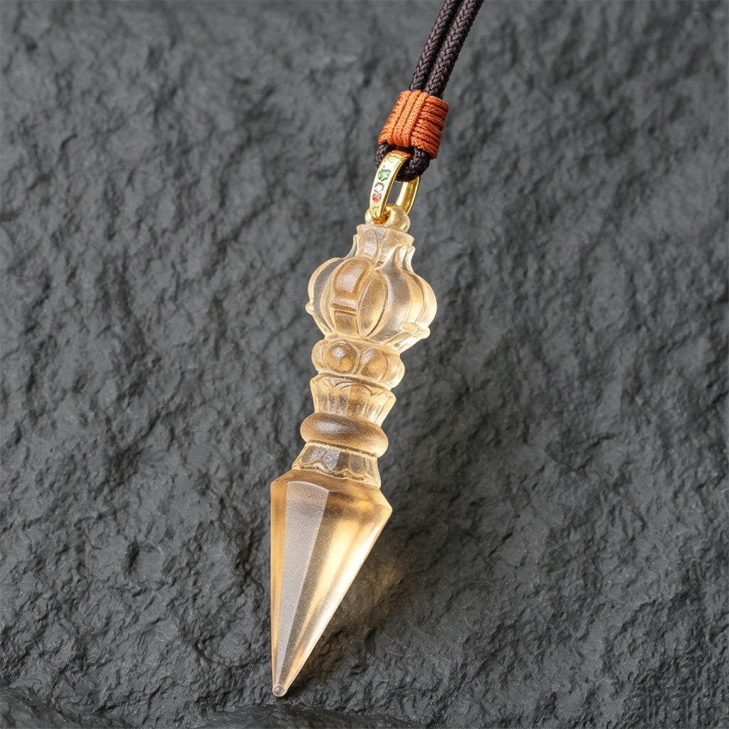 Vajra Phurba Liuli Pendant – Protection. Clarity & Spiritual Strength