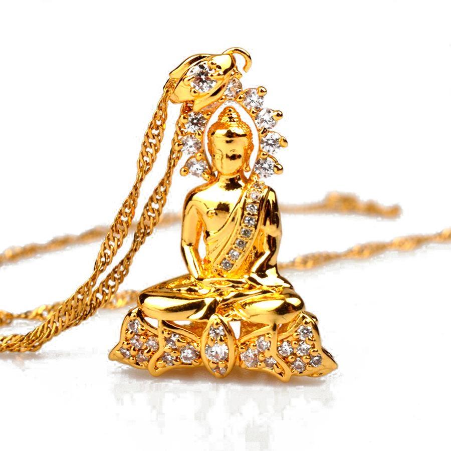 Vintage Tibetan  Buddha  Pendant Necklace