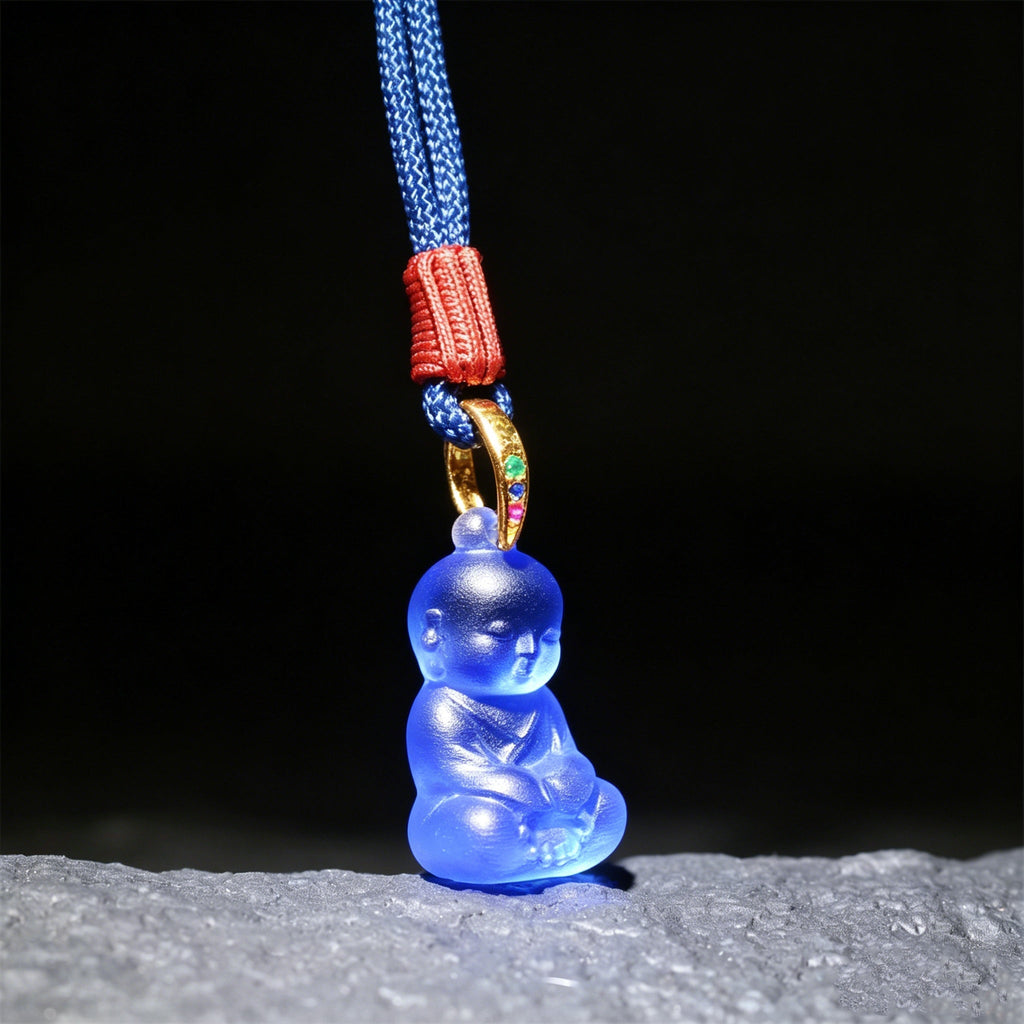 Serene Little Monk Liuli Pendant-Innocence & Inner Peace