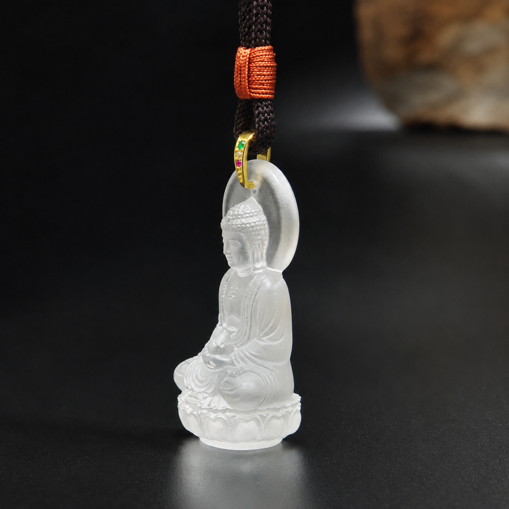 The Divine Radiance: Liuli Medicine Buddha Bhaisajyaguru Pendant