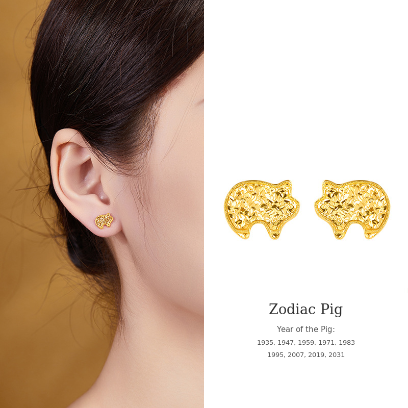 18K Gold-Plated 925 Silver Zodiac Stud Earrings-Your Sign. Your Story